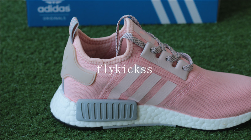 Real Boost Adidas NMD XR1 Primeknit Pink Grey GS